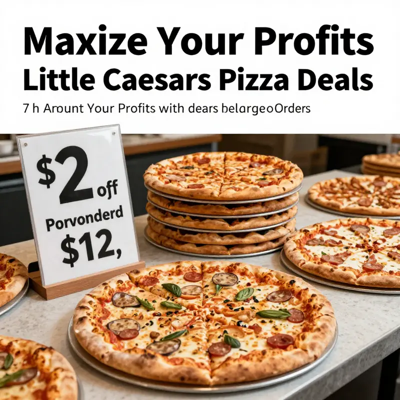 Limited-time offers enticing customers with special discounts at Little Caesars.