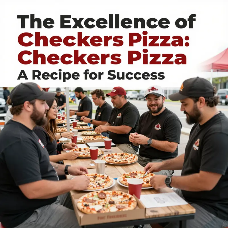 A variety of customized pizzas showcasing Checkers Pizza’s extensive offerings.