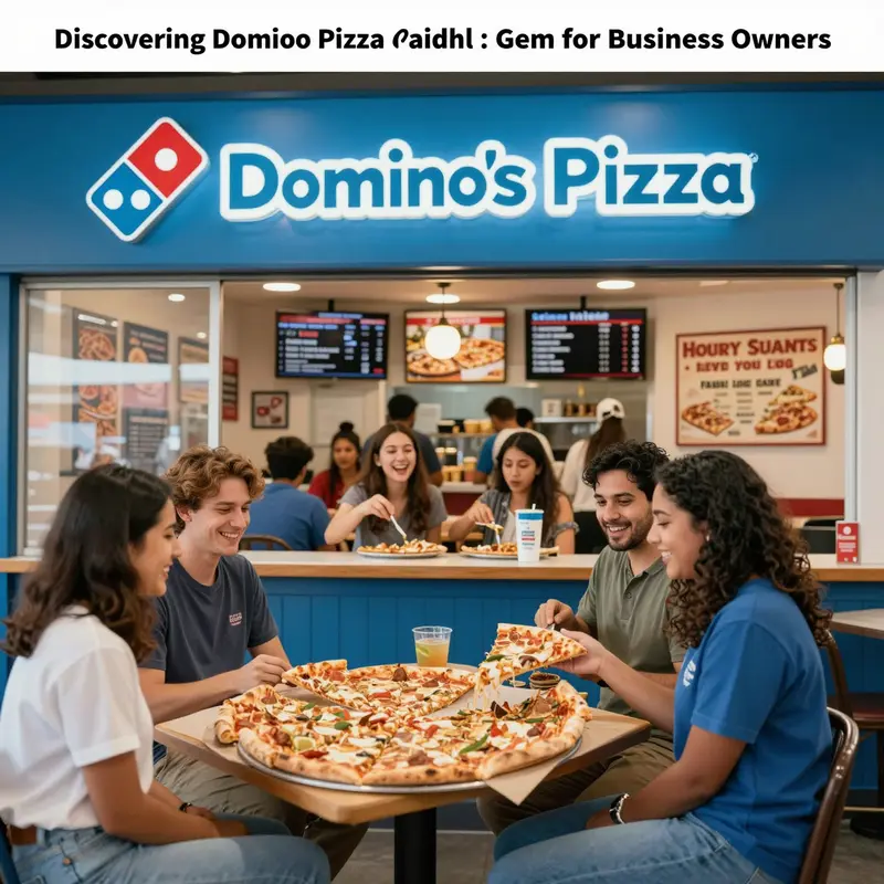 An engaging scene at Domino's Pizza in Zephyrhills, capturing the joy of dining out.