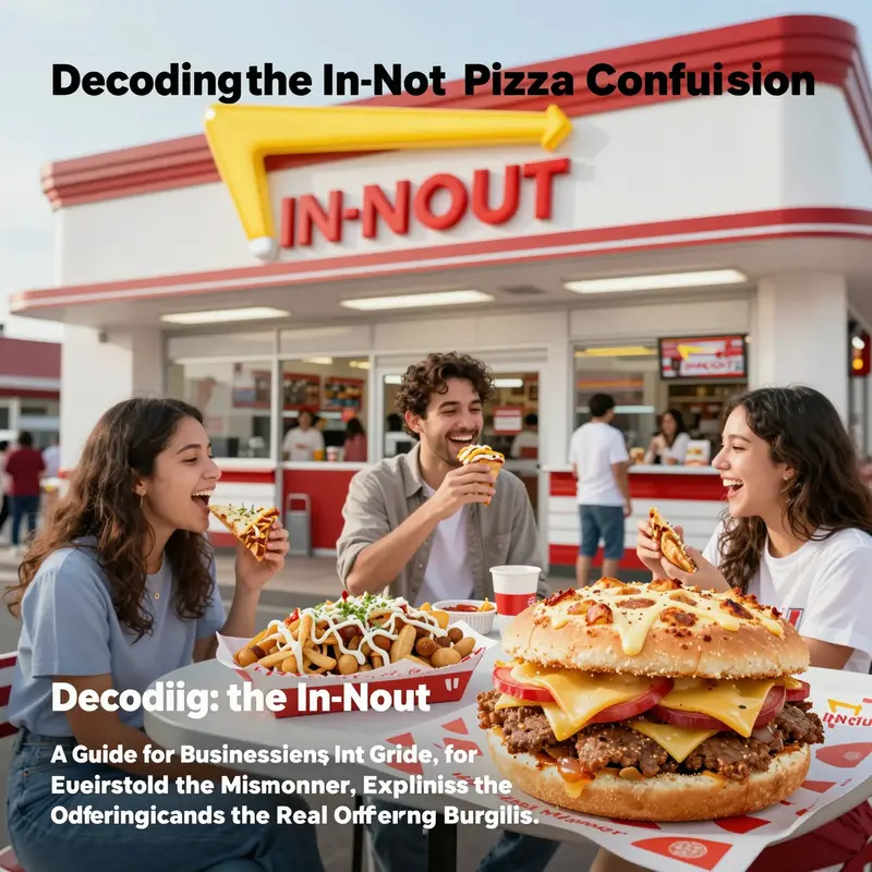 An engaging image showcasing the culture and offerings of In-N-Out Burger, with customers and food in focus.
