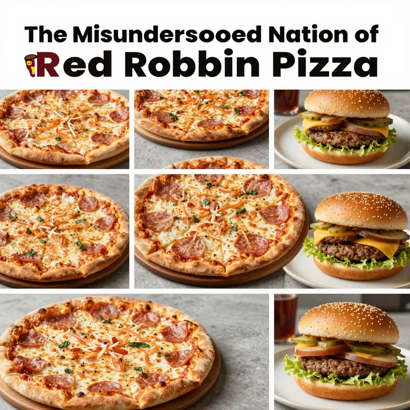 A visual representation of the common misconception surrounding Red Robin’s offerings.