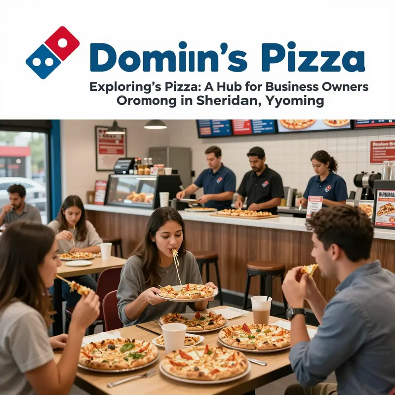 A lively atmosphere at Domino’s Pizza in Sheridan, highlighting customer engagement and satisfaction.