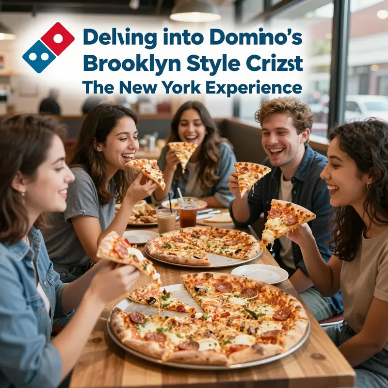 Domino’s Brooklyn Style crust embodies the classic elements of New York-style pizza.