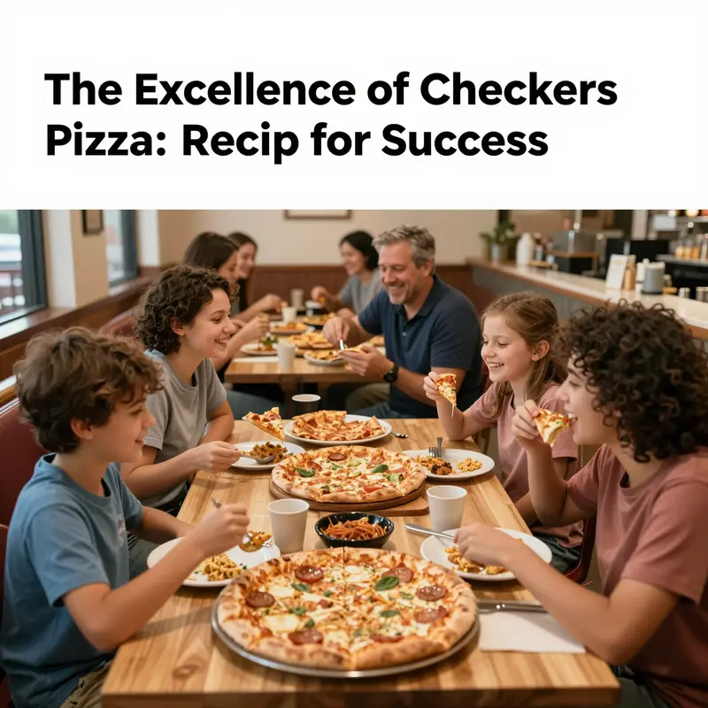 A variety of customized pizzas showcasing Checkers Pizza’s extensive offerings.