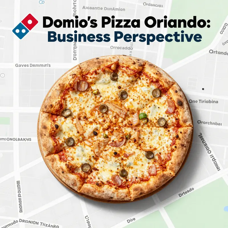 A map showcasing the key Domino’s Pizza locations in Orlando.