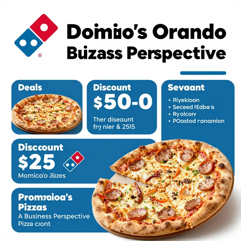 A map showcasing the key Domino’s Pizza locations in Orlando.