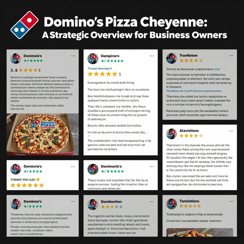 Domino’s Pizza Cheyenne strategically positioned on E. Pershing Blvd, illustrating its ease of access and prominence for local customers.