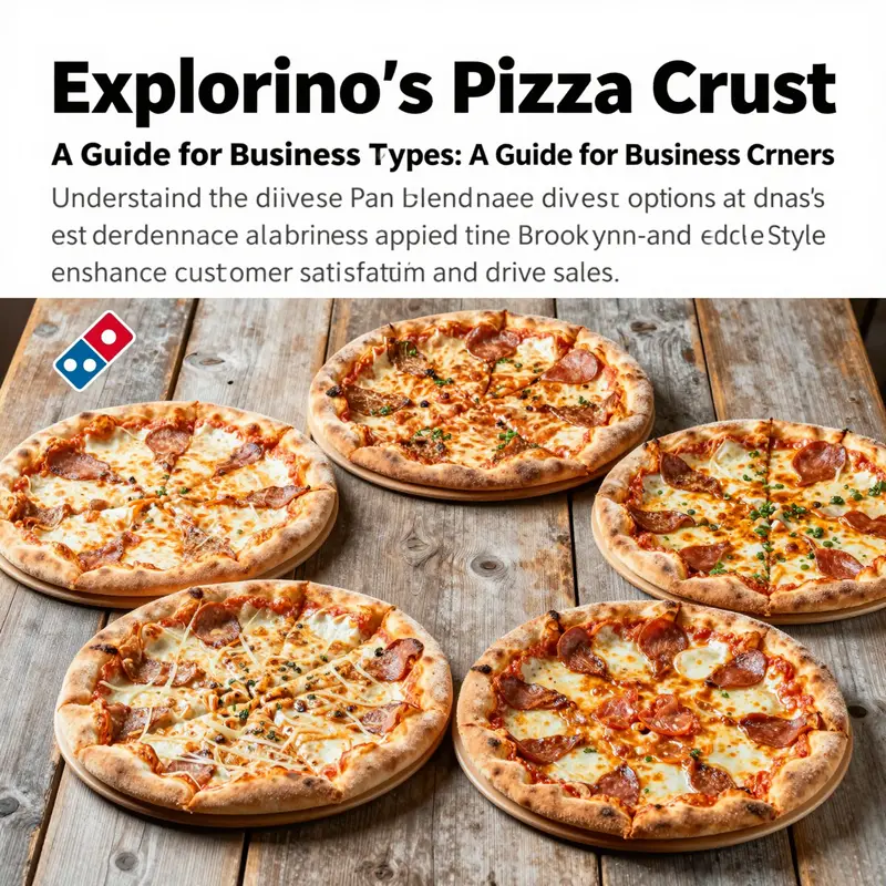 An assortment of Domino's pizza crust types displayed beautifully on a rustic wooden table.