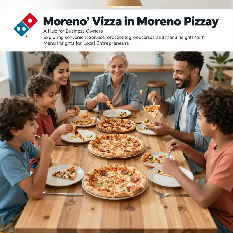 A family gathered around the table enjoying Domino's Pizza, showcasing a sense of warmth and togetherness.
