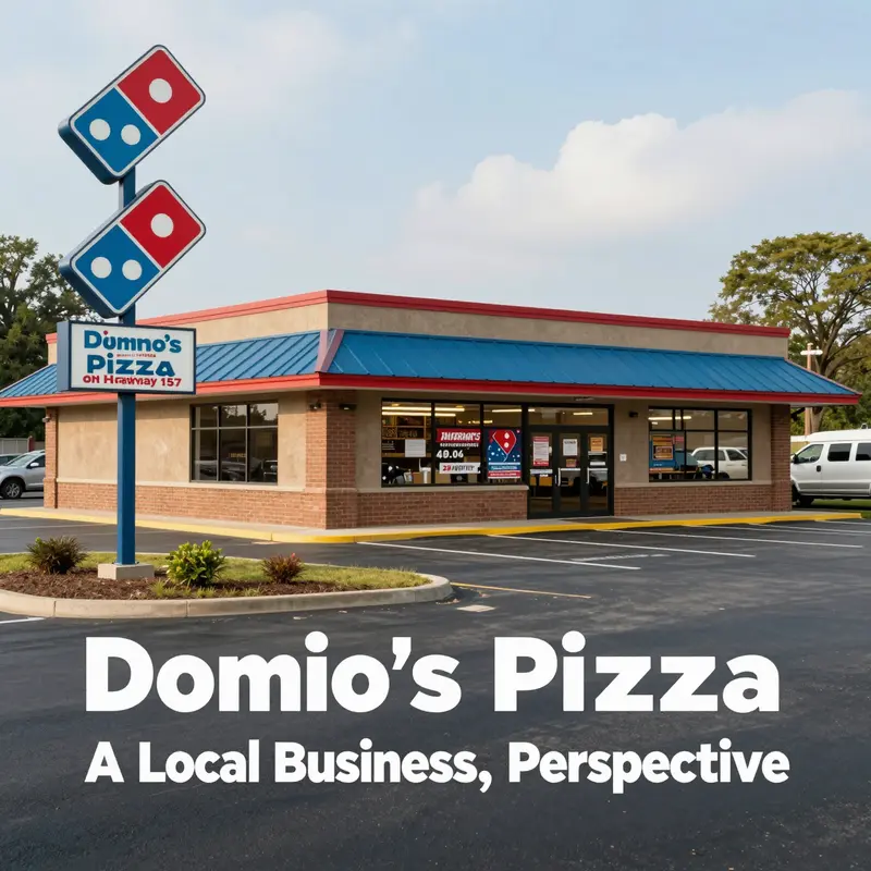 The Domino’s Pizza location in Florence, Alabama, highlighting its accessibility and operational hours.