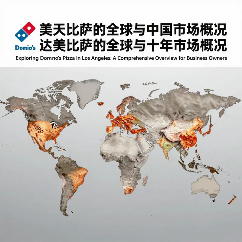 A glimpse of various Domino’s Pizza stores in Los Angeles, highlighting their unique locations.