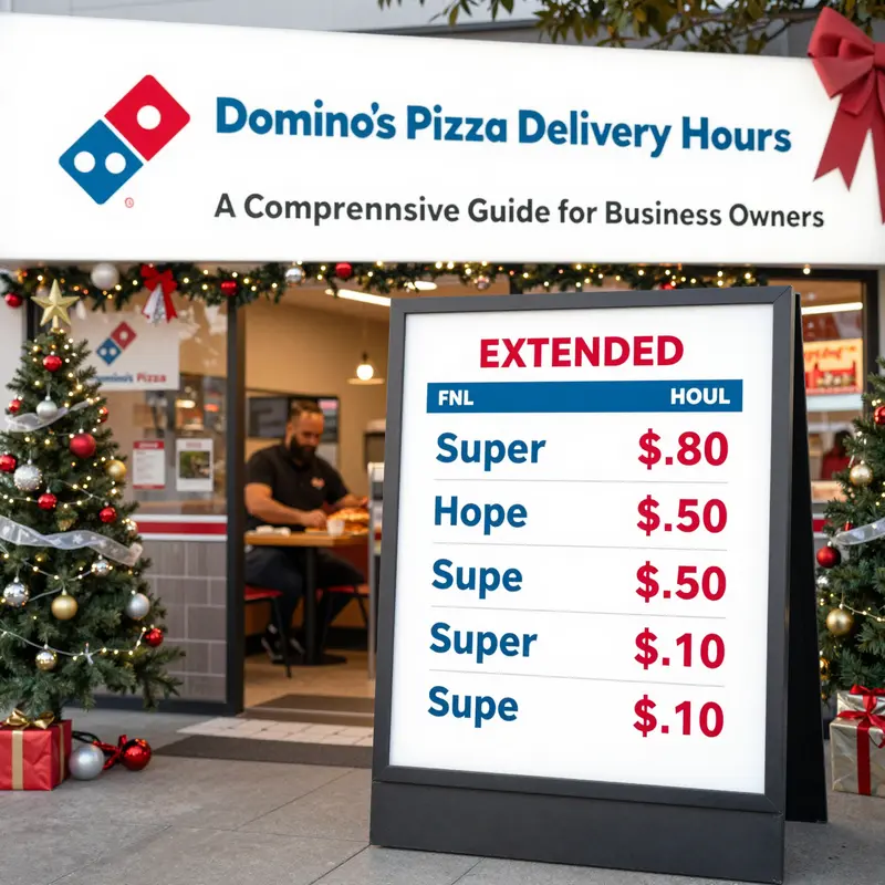 Domino’s Pizza store bustling with activity, showcasing its regular delivery hours.
