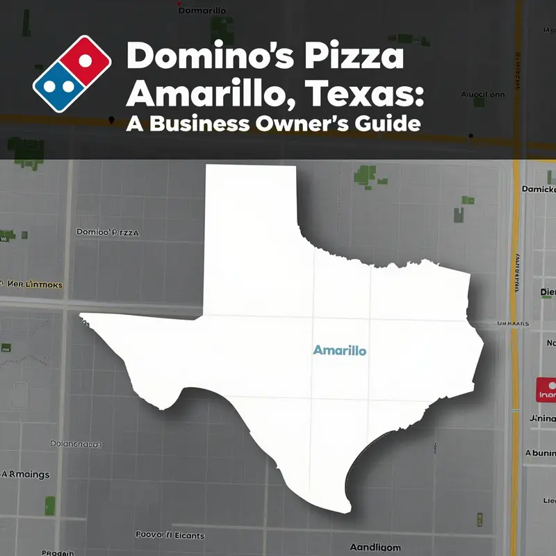 Map of Domino’s Pizza locations in Amarillo, Texas, highlighting accessibility for customers.
