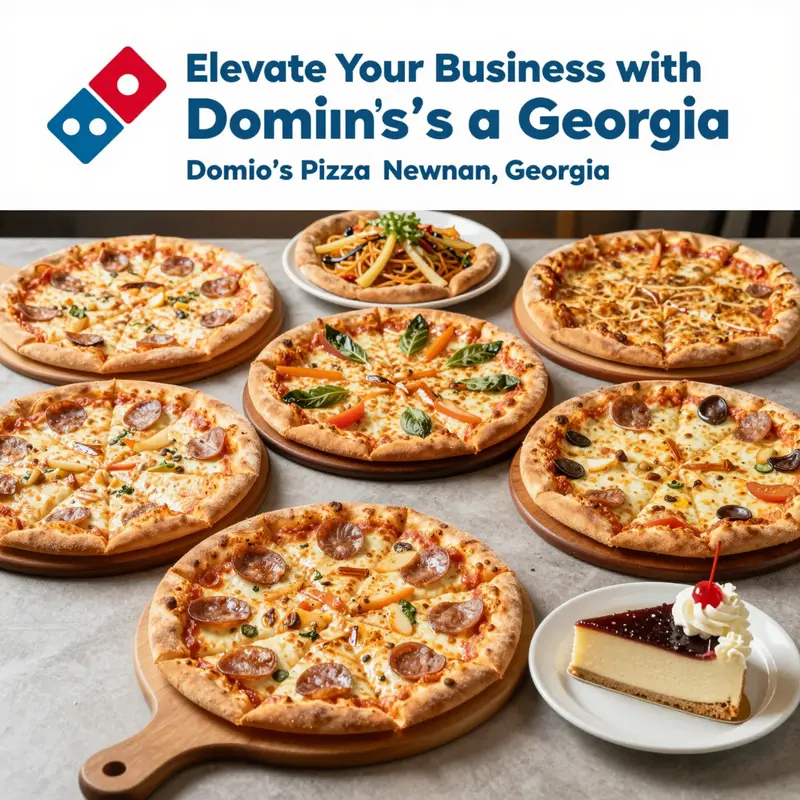Map of Domino’s Pizza locations in Newnan, Georgia, highlighting easy access for customers.