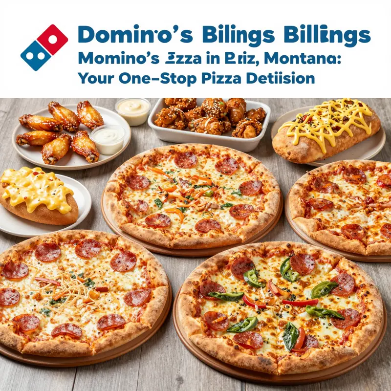 Domino’s Pizza storefront in Billings, Montana, highlighting its accessibility.