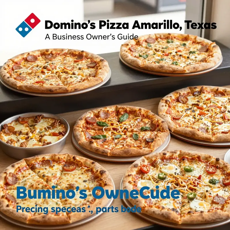 Map of Domino’s Pizza locations in Amarillo, Texas, highlighting accessibility for customers.