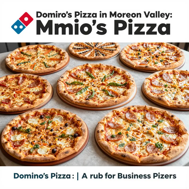 Domino’s Pizza storefront in Moreno Valley, a popular choice among locals for pizza delivery and dine-in options.