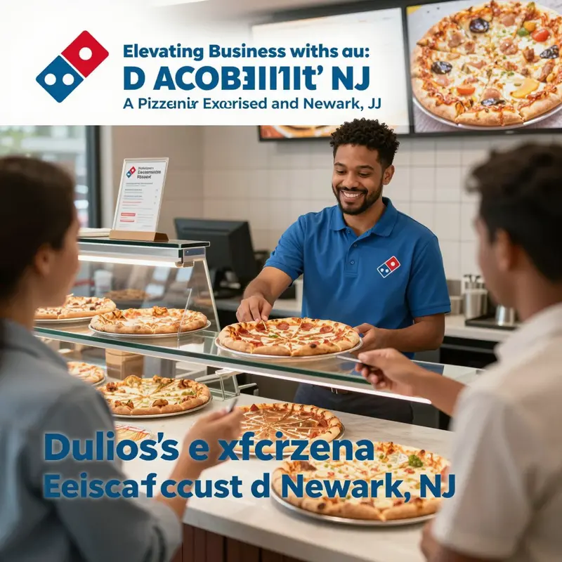 Map showcasing Domino’s Pizza locations in Newark, NJ.