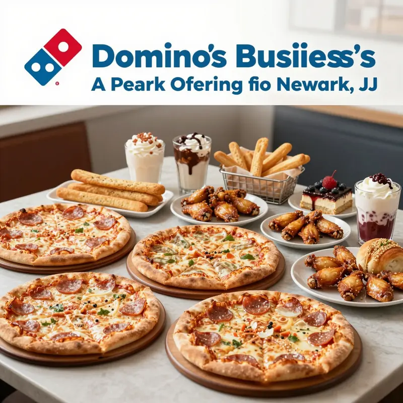 Map showcasing Domino’s Pizza locations in Newark, NJ.