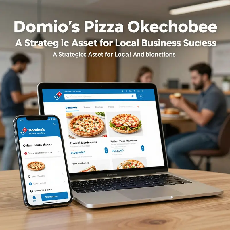 Domino’s Pizza Okeechobee storefront highlighting its accessible location and contact details.