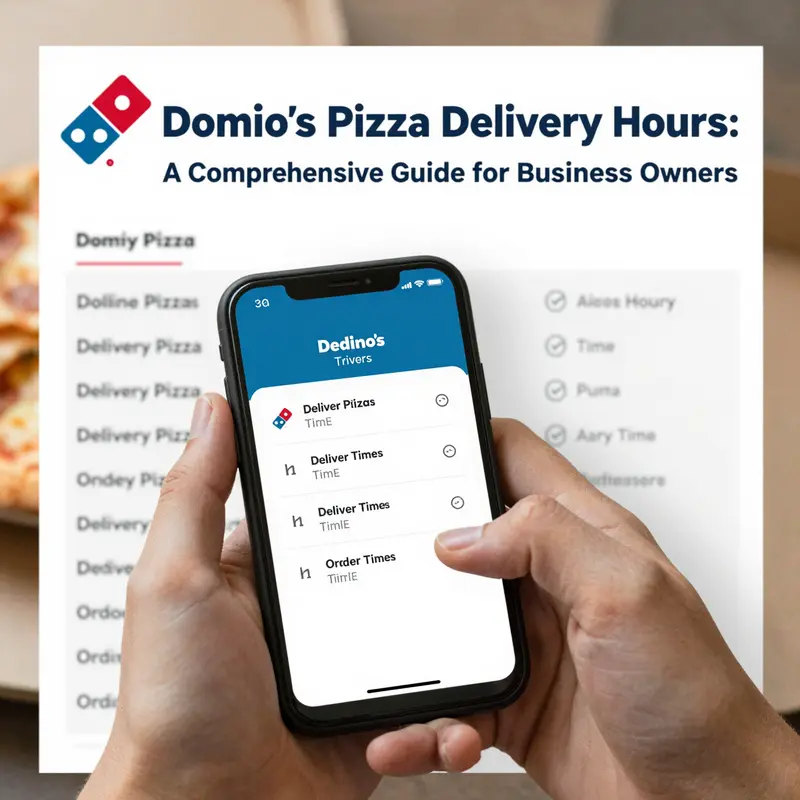 Domino’s Pizza store bustling with activity, showcasing its regular delivery hours.