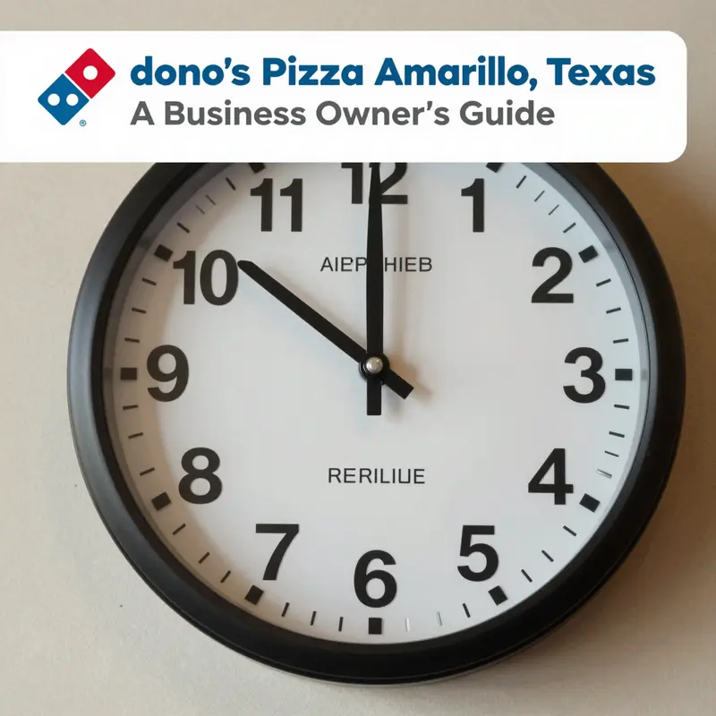 Map of Domino’s Pizza locations in Amarillo, Texas, highlighting accessibility for customers.