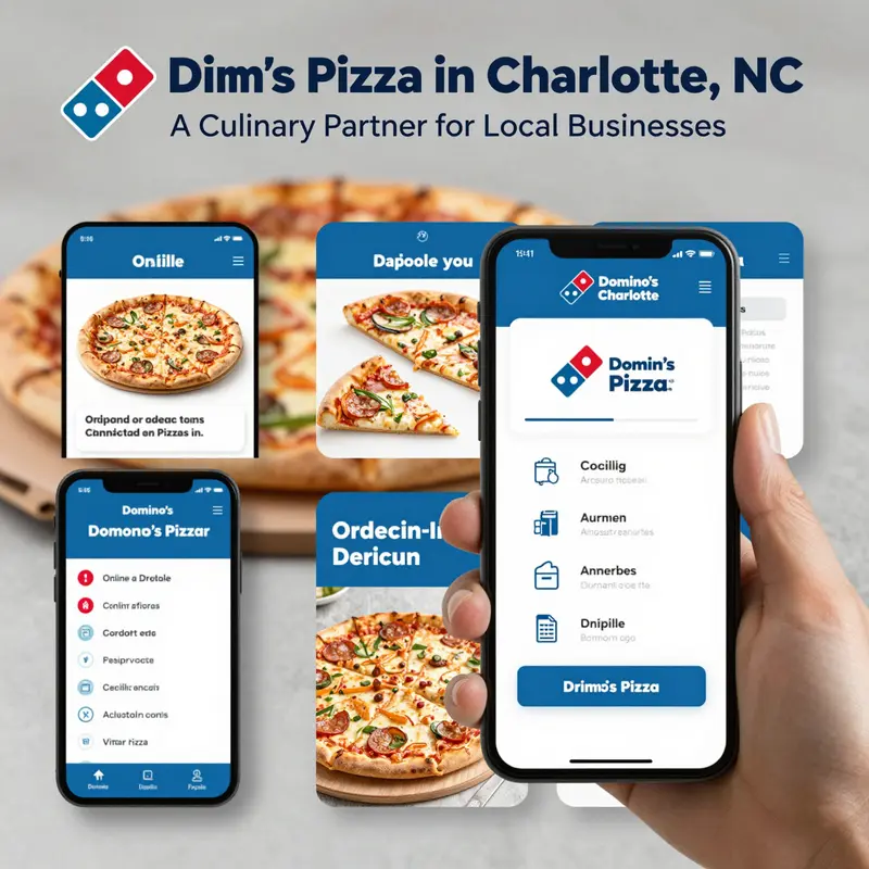 Map of Domino’s Pizza locations in Charlotte, NC, highlighting accessibility for residents and businesses.