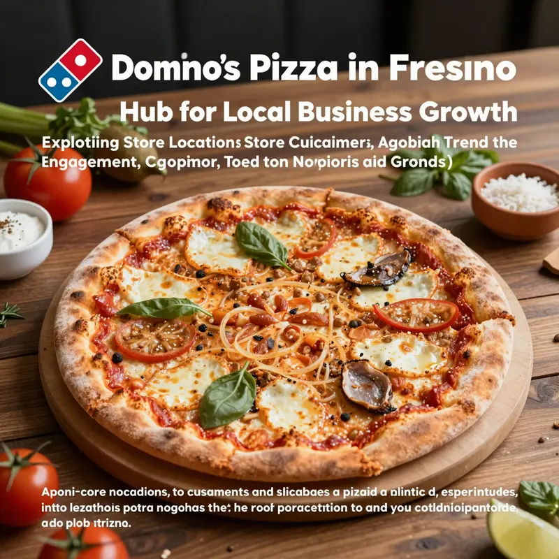 High-quality image of a freshly made Domino's Pizza with various toppings.