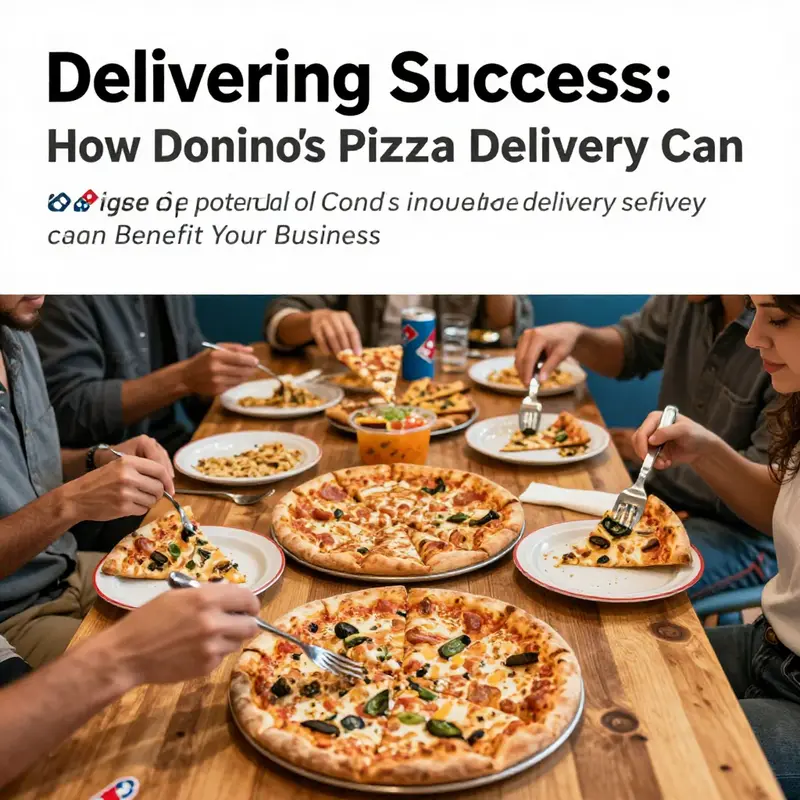 A cheerful gathering of happy customers enjoying Domino's pizzas in a vibrant setting.