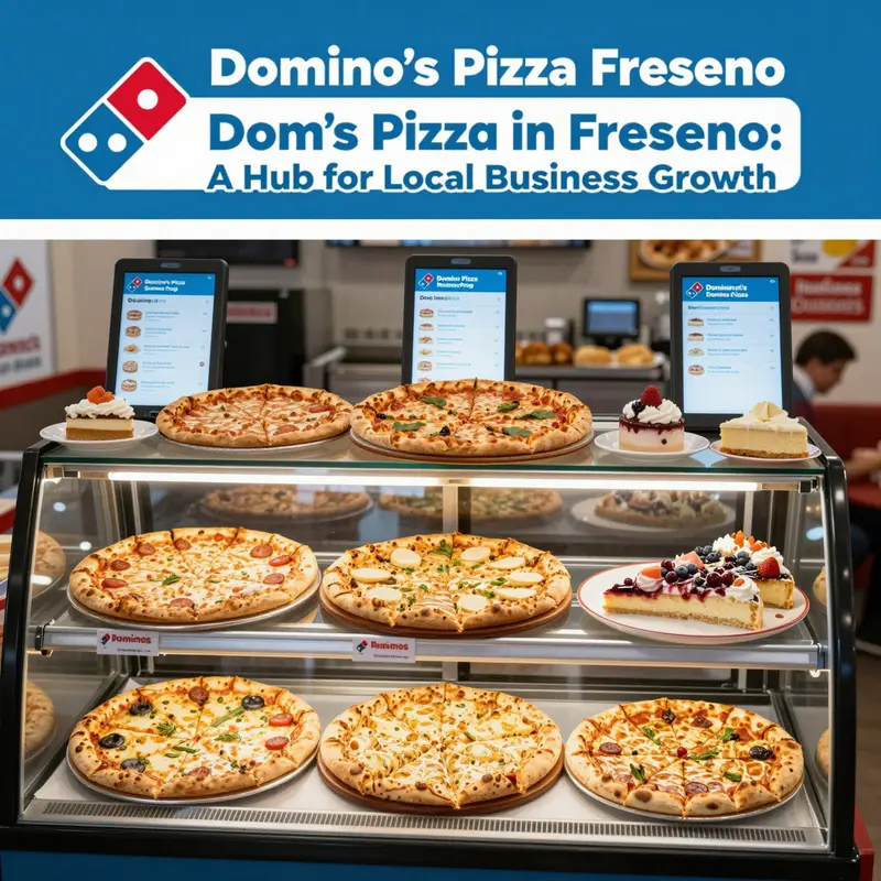 Customer engagement at a bustling Domino’s Pizza in Fresno.