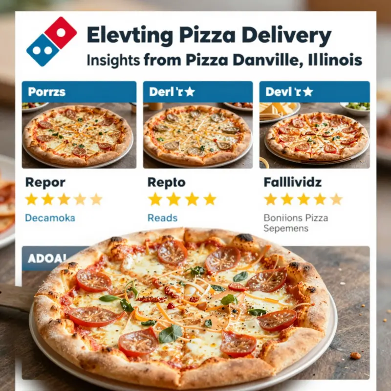 The inviting storefront of Domino’s Pizza in Danville, showcasing its welcoming atmosphere.