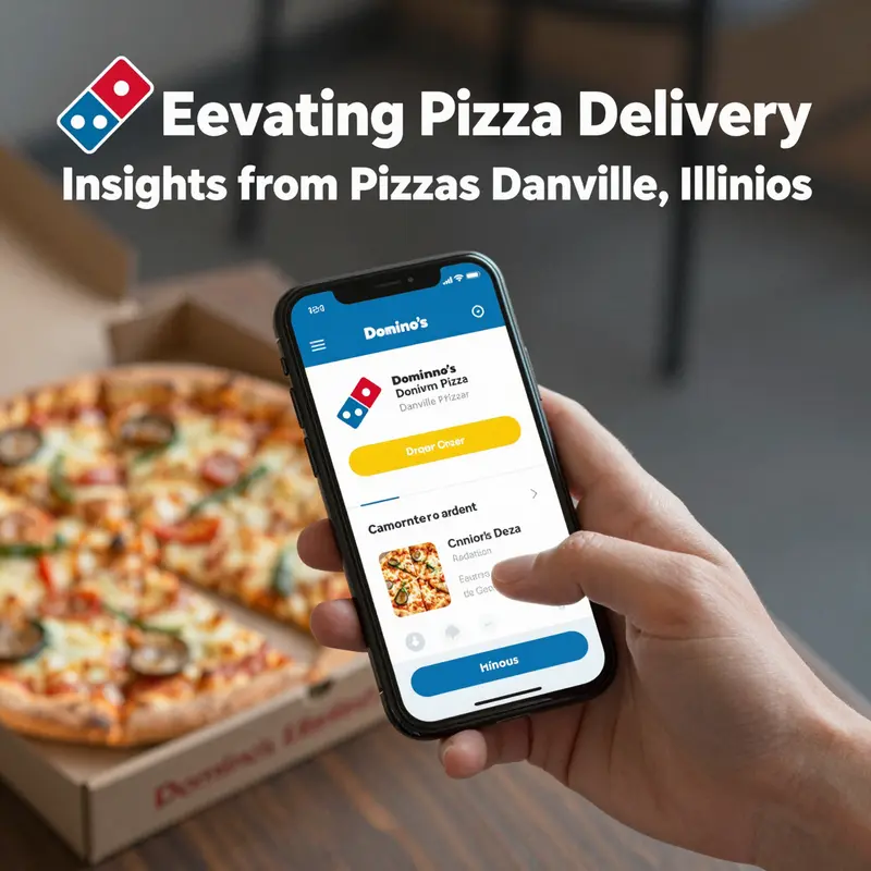 The inviting storefront of Domino’s Pizza in Danville, showcasing its welcoming atmosphere.