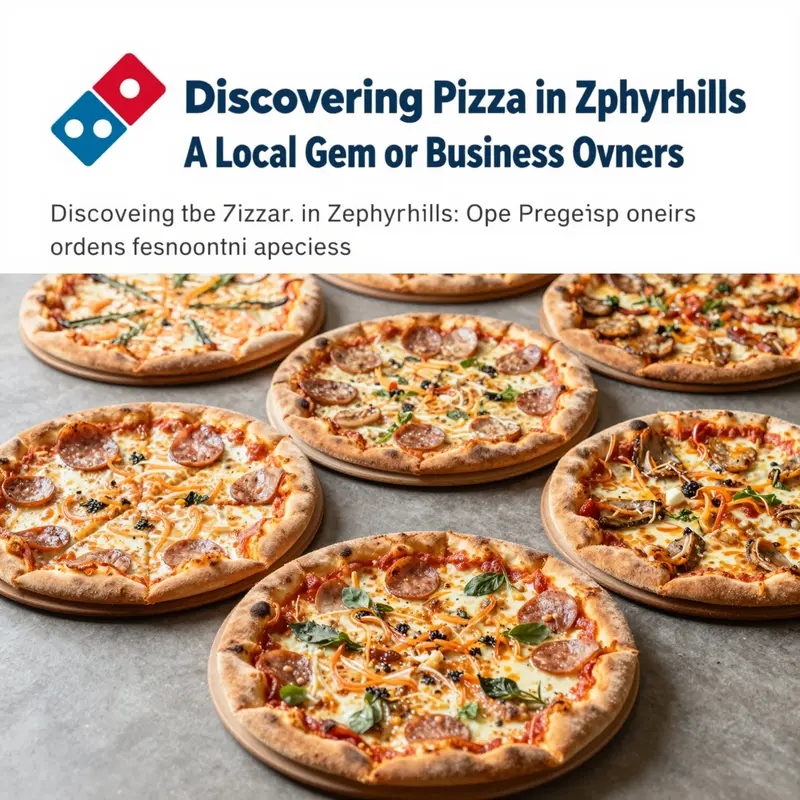 The welcoming exterior of Domino’s Pizza at 5050 Gall Blvd, Zephyrhills.