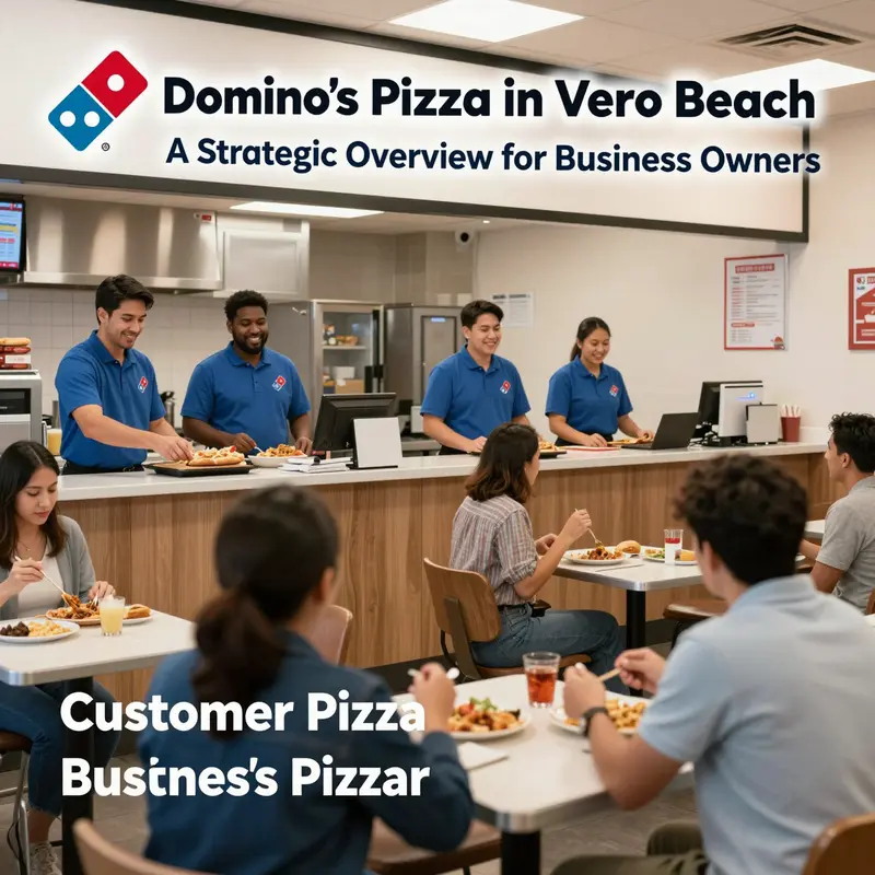 Domino’s Pizza store at 755 8th St in Vero Beach showcasing its accessible location and inviting facade.