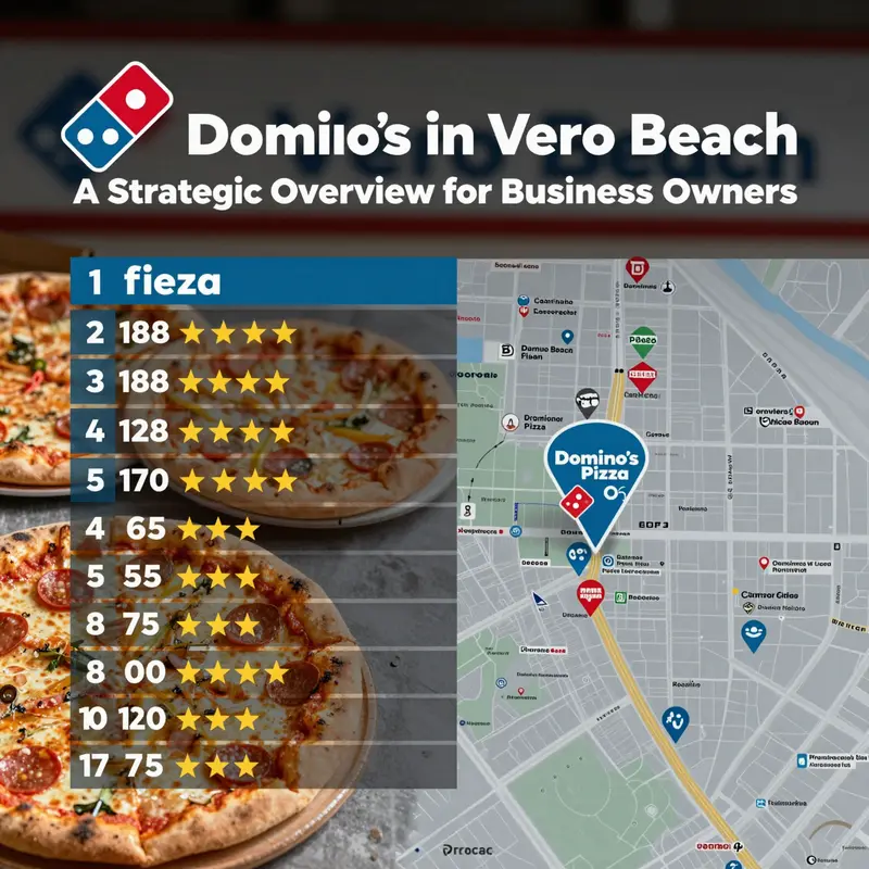 Domino’s Pizza store at 755 8th St in Vero Beach showcasing its accessible location and inviting facade.