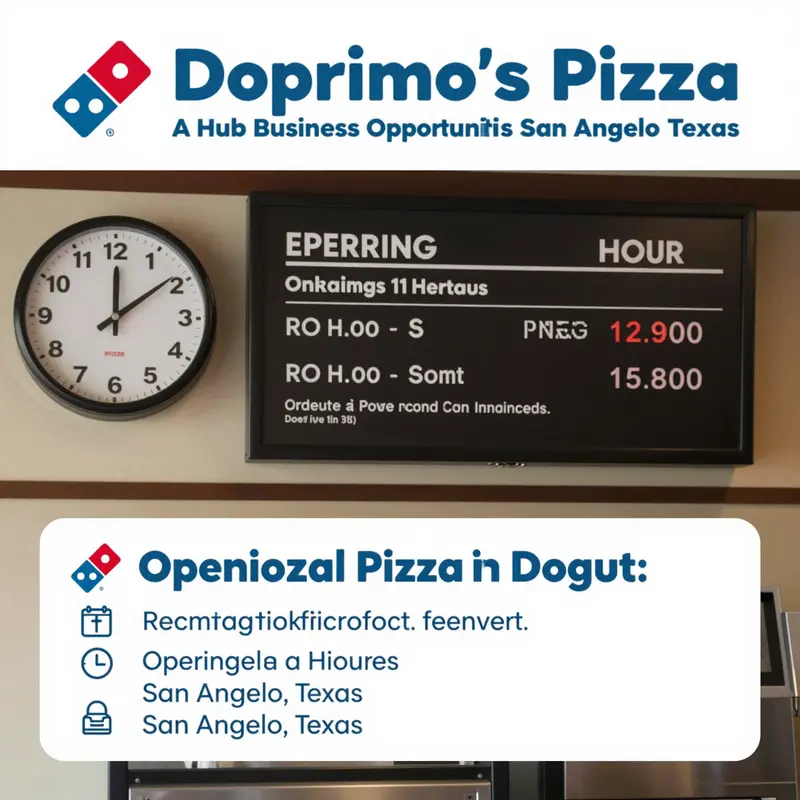 The two main Domino’s Pizza locations in San Angelo, highlighting their accessibility and neighborhood context.