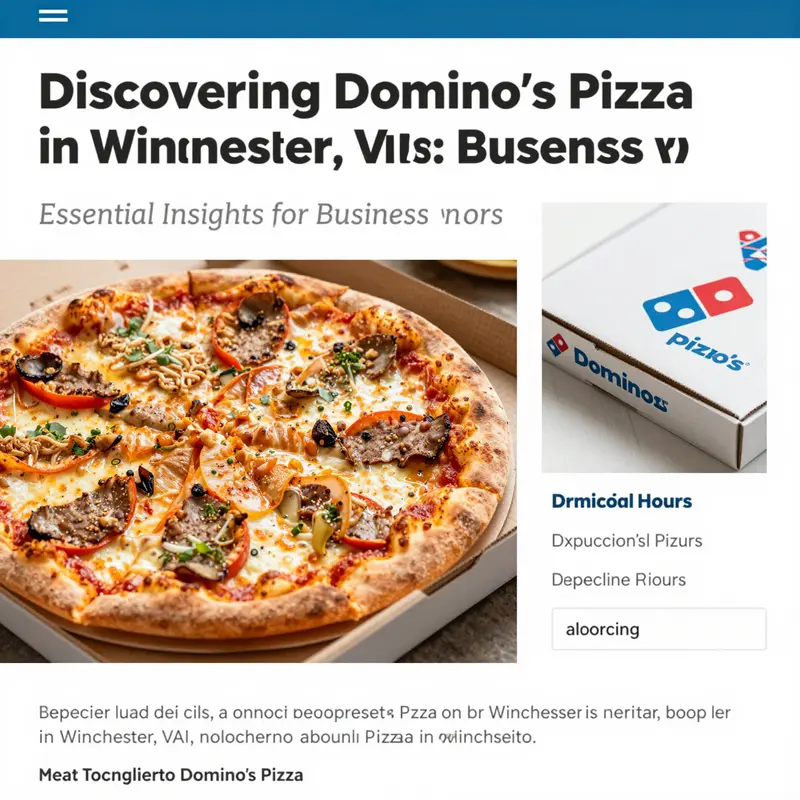Image depicting an appetizing pizza from Domino's Pizza alongside a branded pizza box, capturing the essence of their culinary offerings.