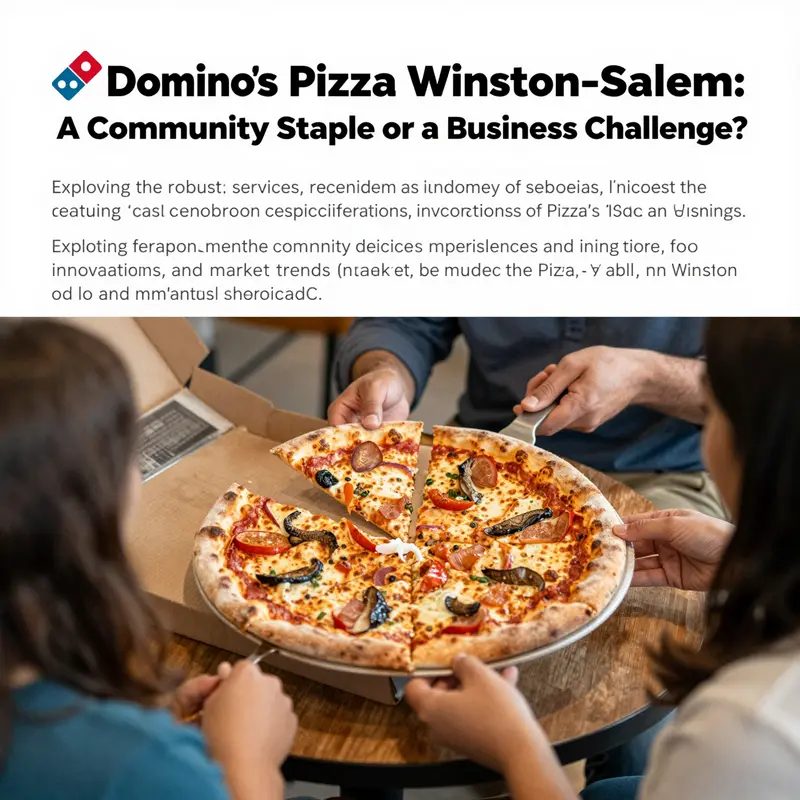 An appetizing pizza from Domino's being served, symbolizing community and quality service.