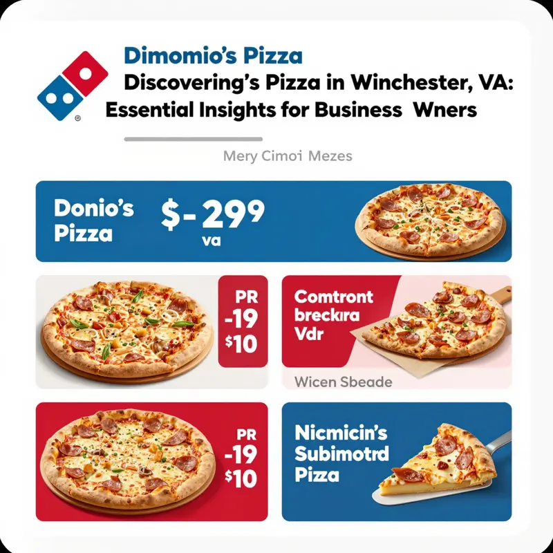 The welcoming facade of Domino’s Pizza in Winchester, VA, illustrating a popular dining destination.