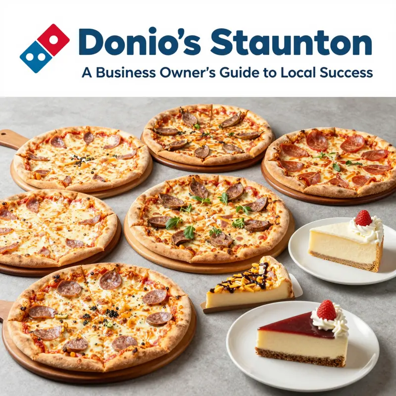 Map of Domino’s locations in Staunton with ratings.