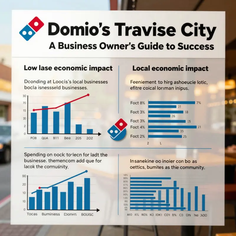 Map showing the various Domino’s locations in Traverse City.