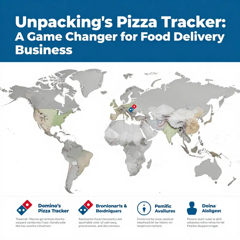A visual representation of how Domino’s Pizza Tracker operates via mobile technology.