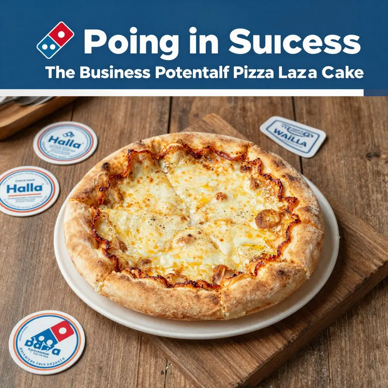 The irresistible visual appeal of Domino’s Pizza Lava Cake as it flows with molten chocolate.