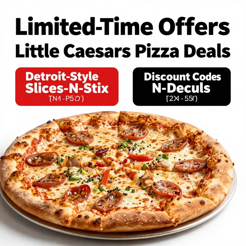 Limited-time offers enticing customers with special discounts at Little Caesars.