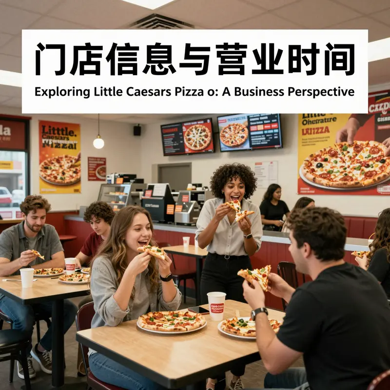 The inviting atmosphere of a Little Caesars Pizza in Chicago, showcasing its commitment to customer service and convenience.