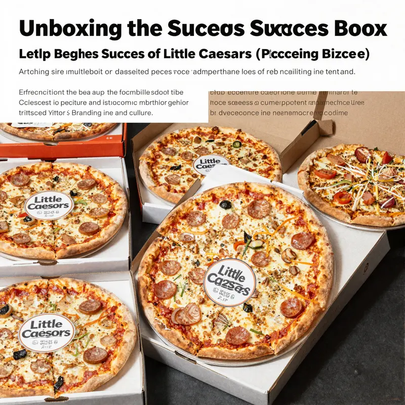 An assortment of Little Caesars pizza boxes filled with pizzas, representing the brand's vibrant and engaging packaging.
