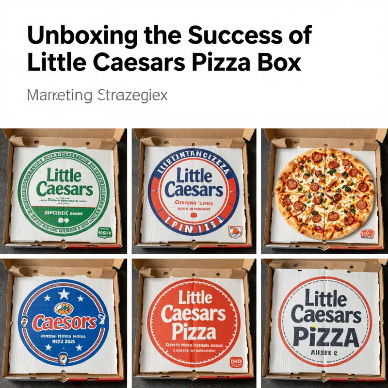 The enduring design of the Little Caesars pizza box, ensuring quality and freshness.