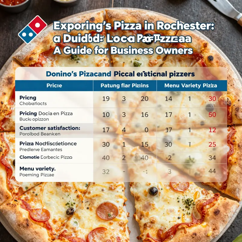 A detailed map showcasing Domino’s Pizza locations throughout Rochester.