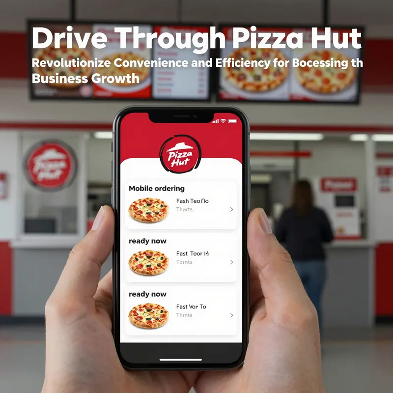 Pizza Hut’s drive-thru service delivering quick and convenient experiences directly to customers in their vehicles.