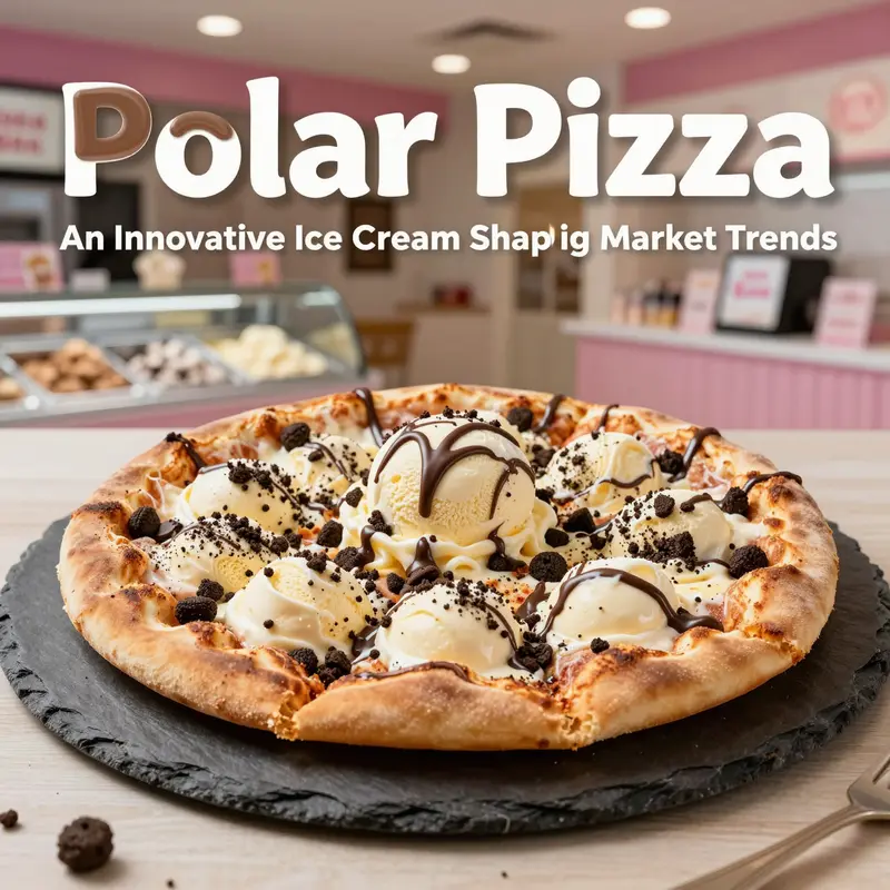 Polar Pizza from Baskin-Robbins, highlighting its unique ice cream sandwich format and visual appeal.